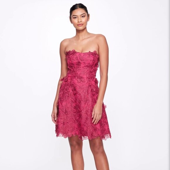 Marchesa Notte Short Pink Dress - Picture 1 of 5